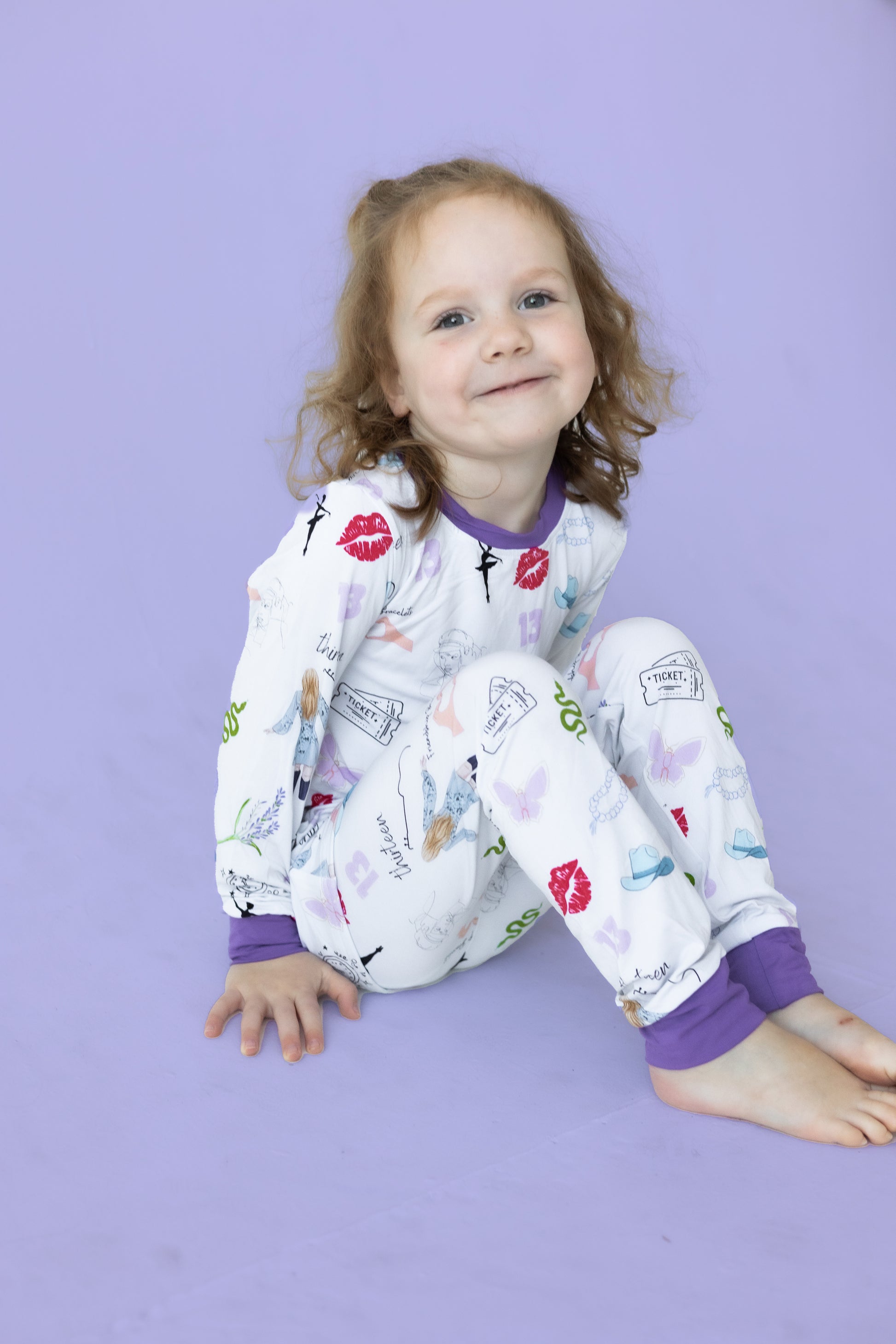 Purple Concert Bamboo Pajama Set PREORDER - Bamboo My Baby