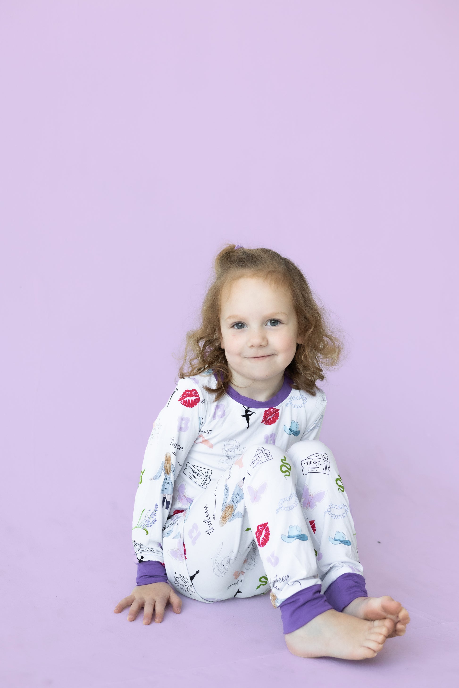 Purple Concert Bamboo Pajama Set PREORDER - Bamboo My Baby