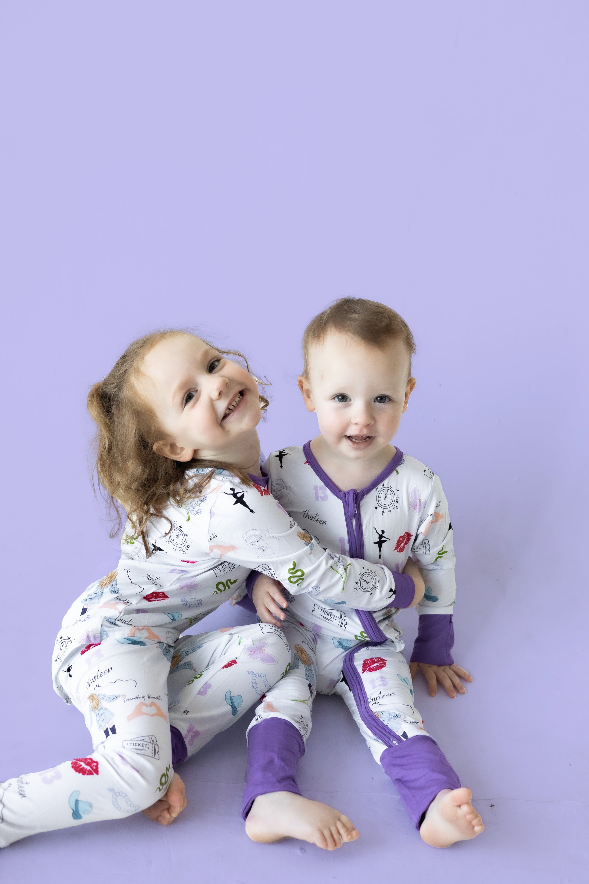 Purple Concert Bamboo Pajama Set PREORDER - Bamboo My Baby