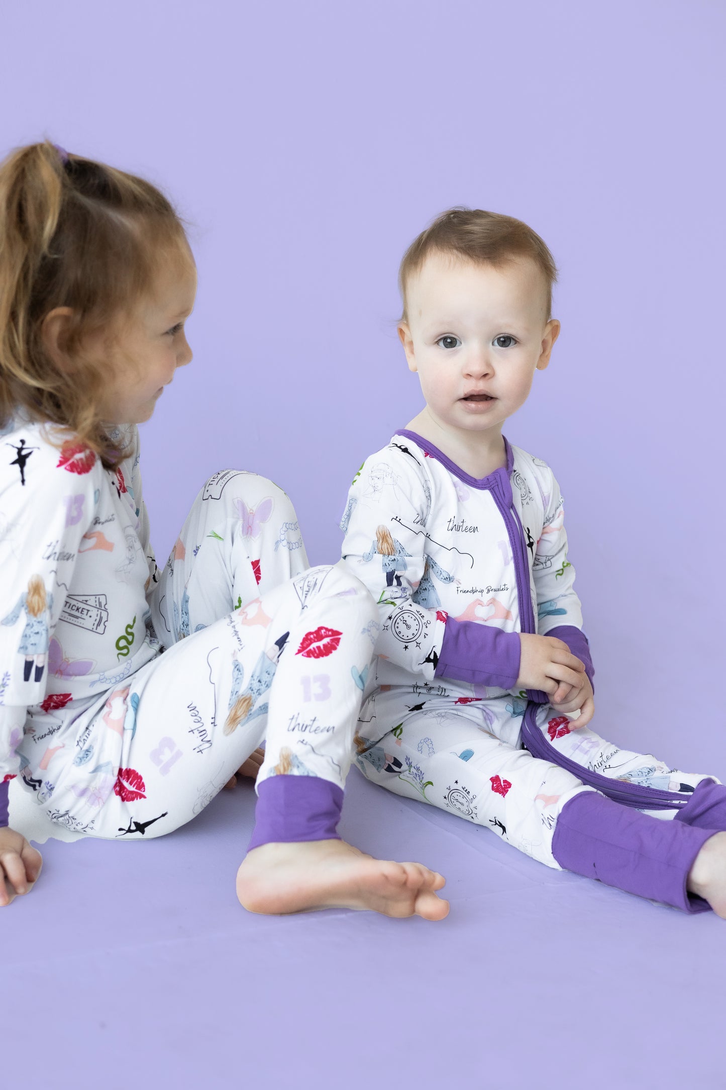 Purple Concert Bamboo Pajama Set PREORDER - Bamboo My Baby