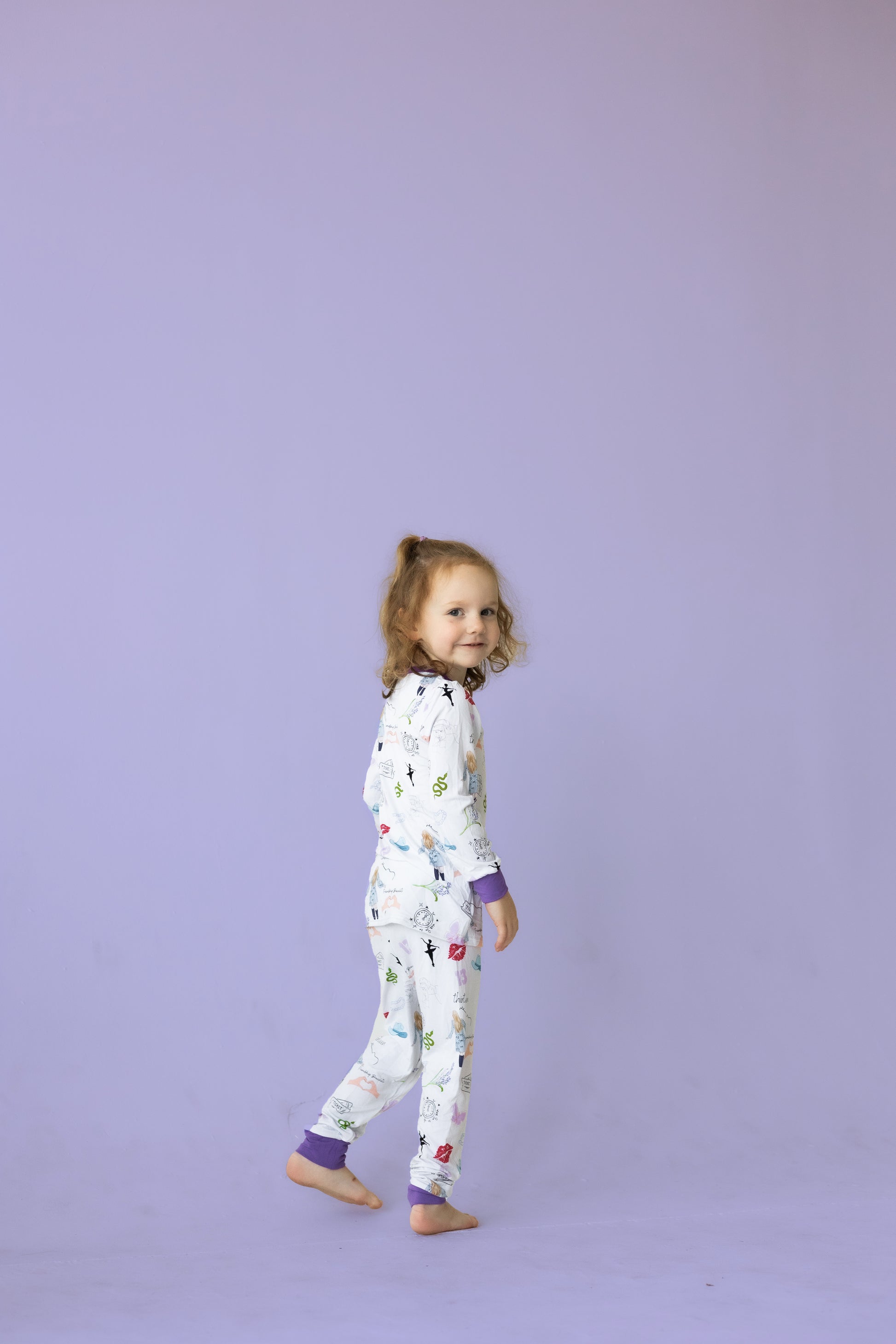 Purple Concert Bamboo Pajama Set PREORDER - Bamboo My Baby