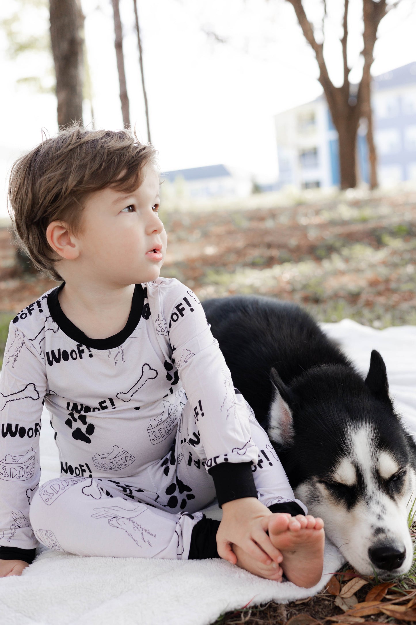 Woof! Dog Bamboo Pajama Set