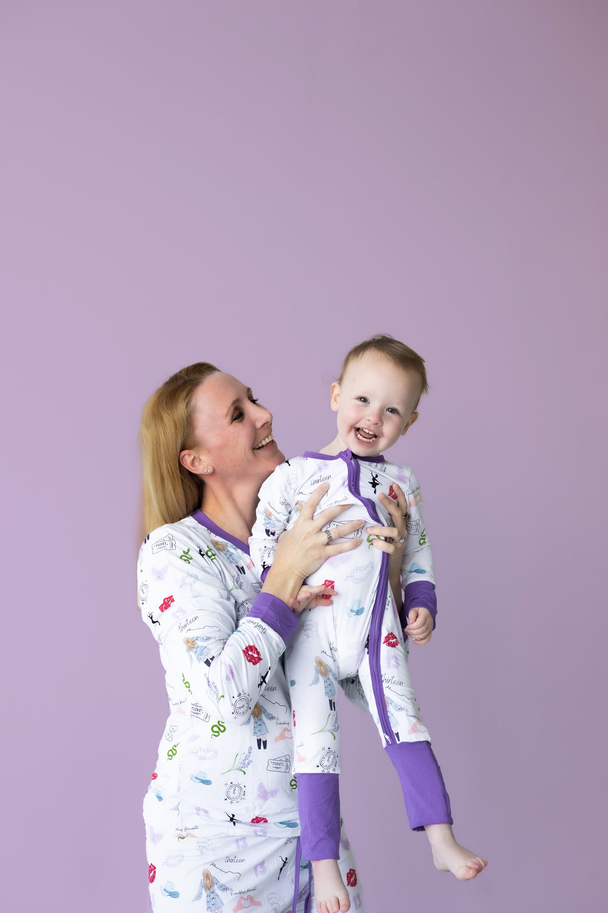ADULT Women’s Purple Concert Bamboo Pajama Set PREORDER - Bamboo My Baby