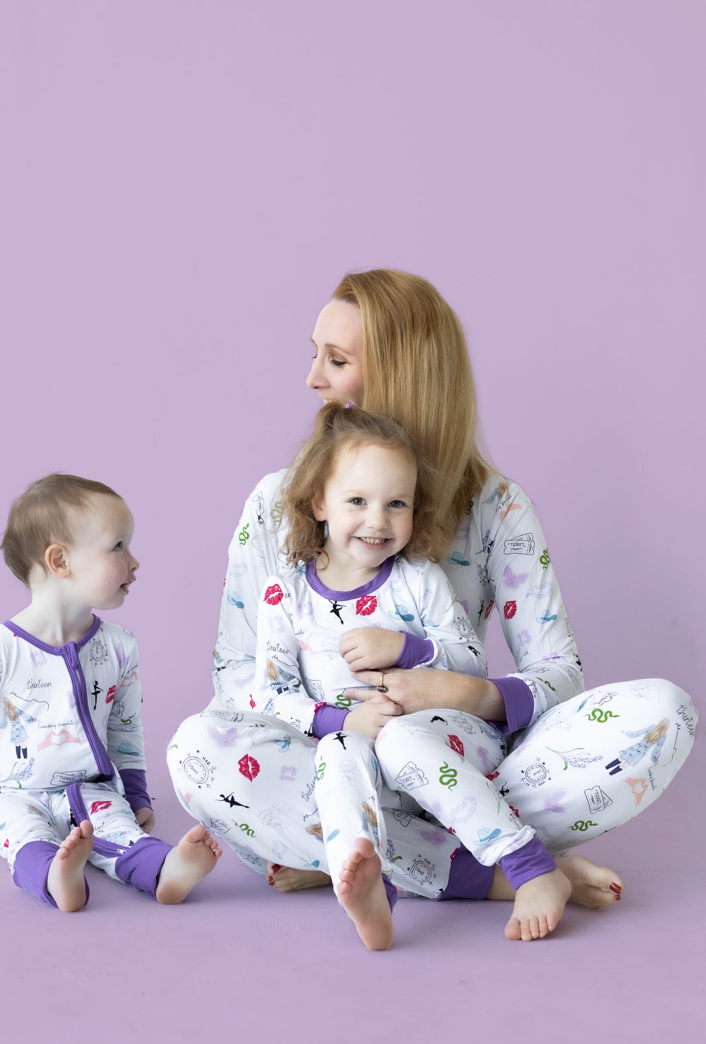 Purple Concert Bamboo Pajama Set PREORDER - Bamboo My Baby