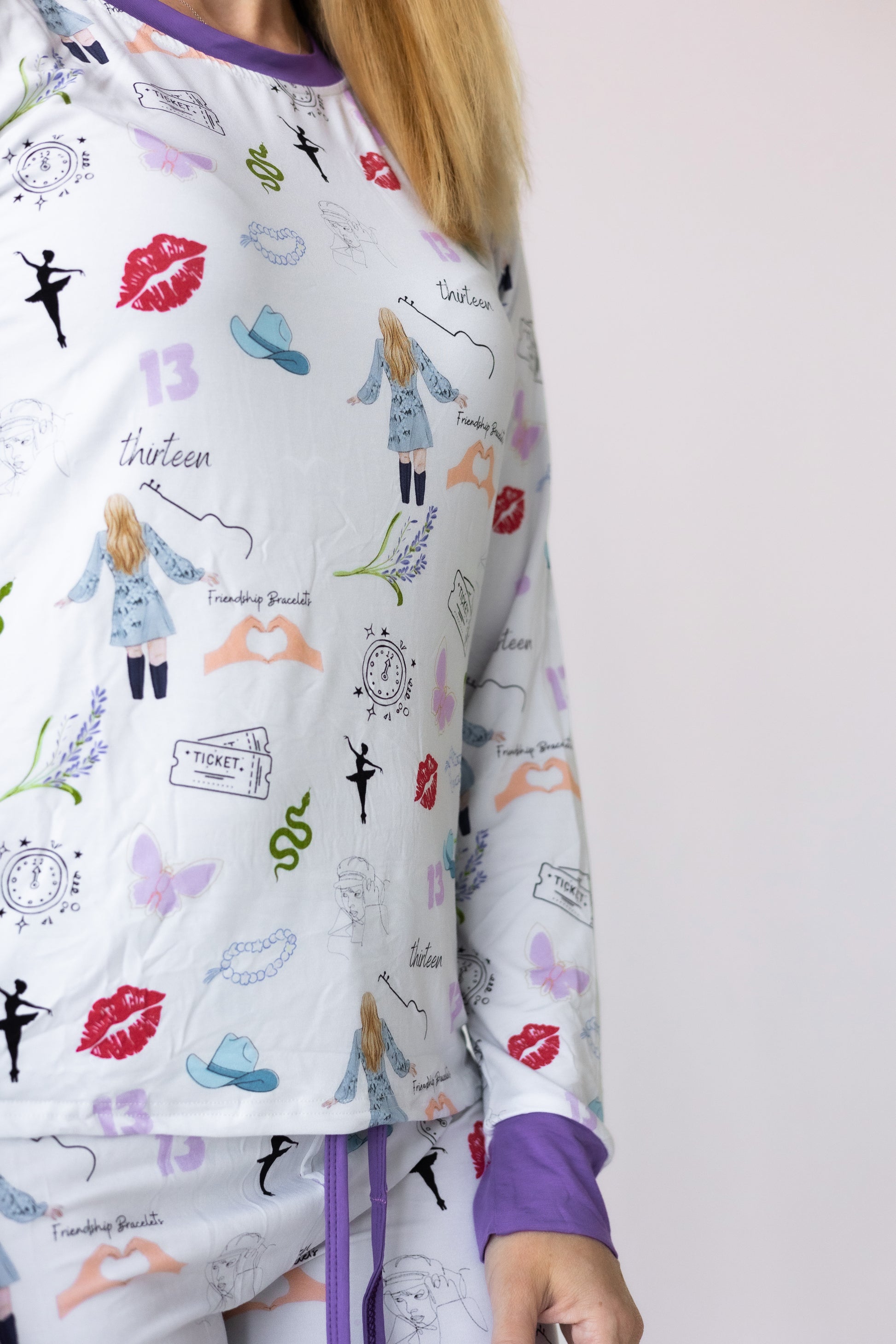 ADULT Women’s Purple Concert Bamboo Pajama Set PREORDER - Bamboo My Baby