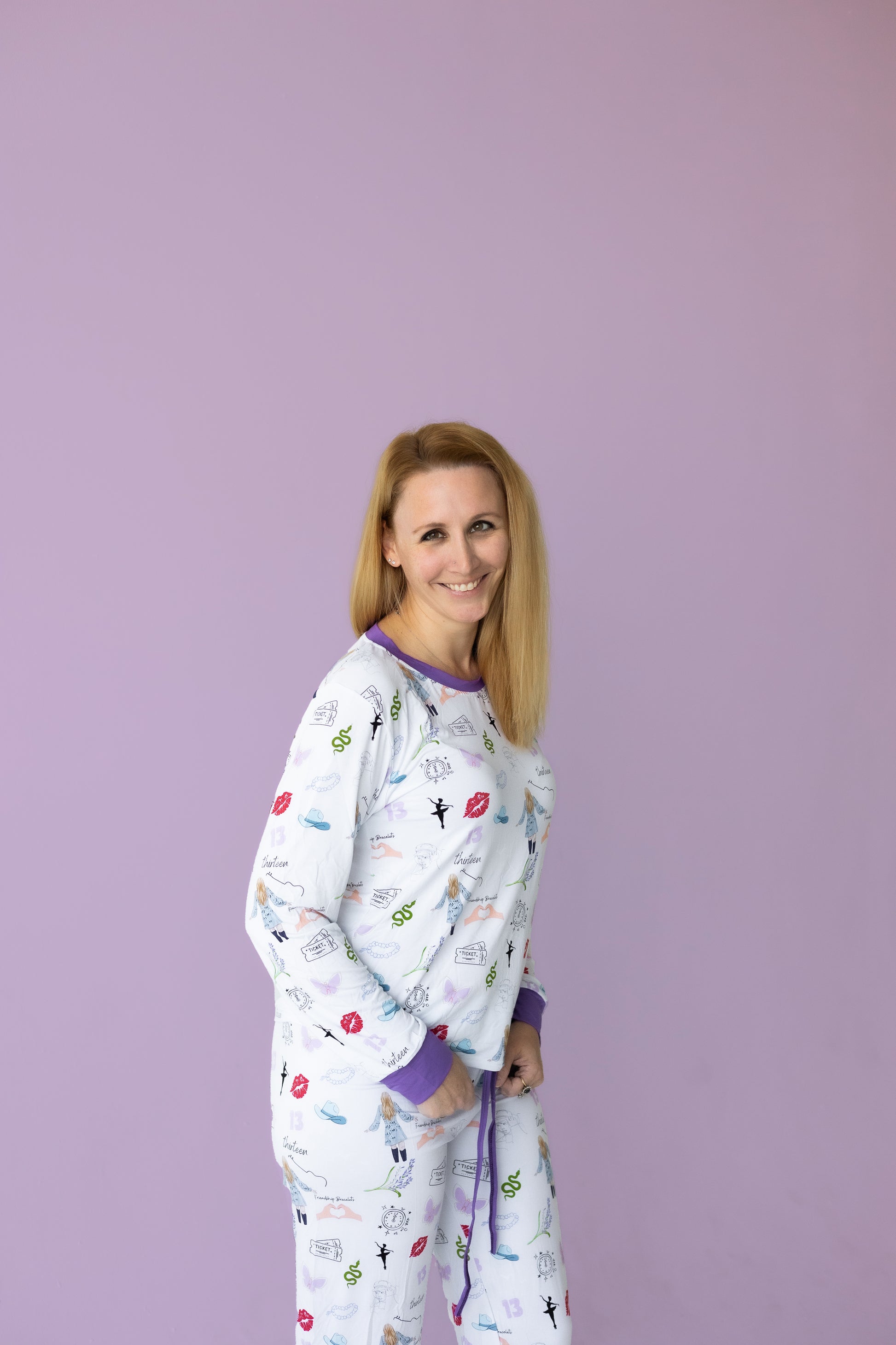 ADULT Women’s Purple Concert Bamboo Pajama Set PREORDER - Bamboo My Baby
