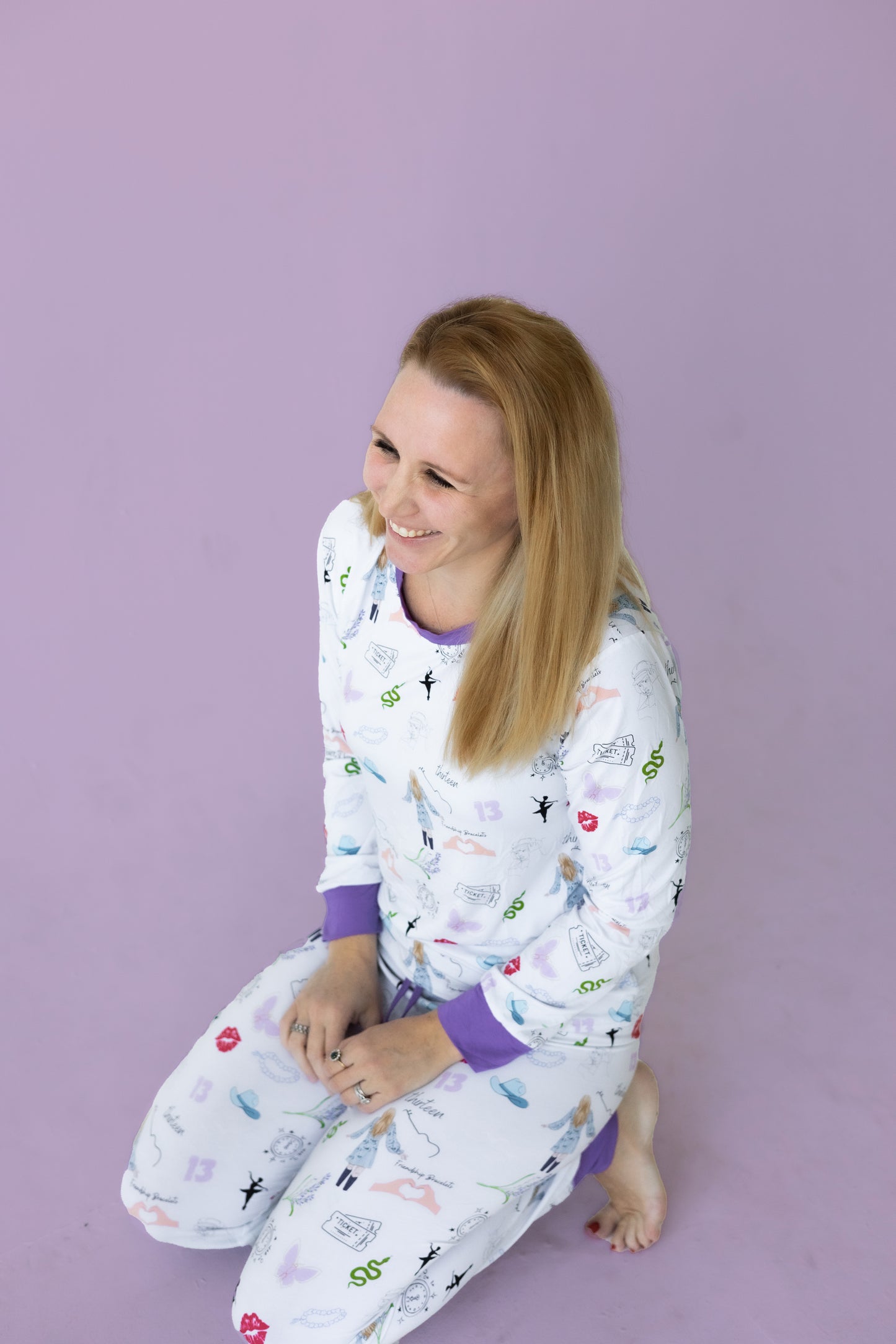 ADULT Women’s Purple Concert Bamboo Pajama Set PREORDER - Bamboo My Baby