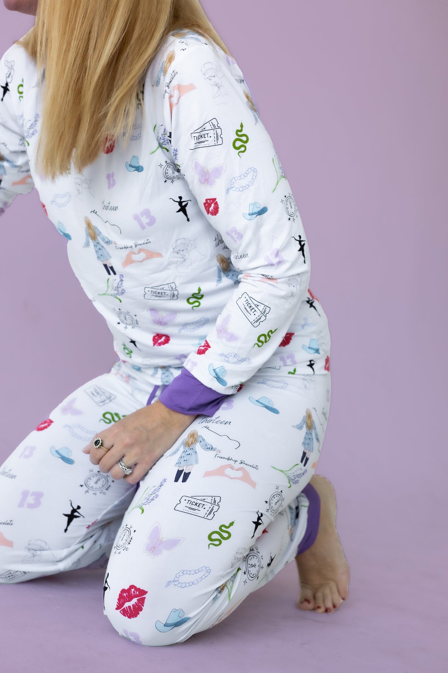 ADULT Women’s Purple Concert Bamboo Pajama Set PREORDER - Bamboo My Baby