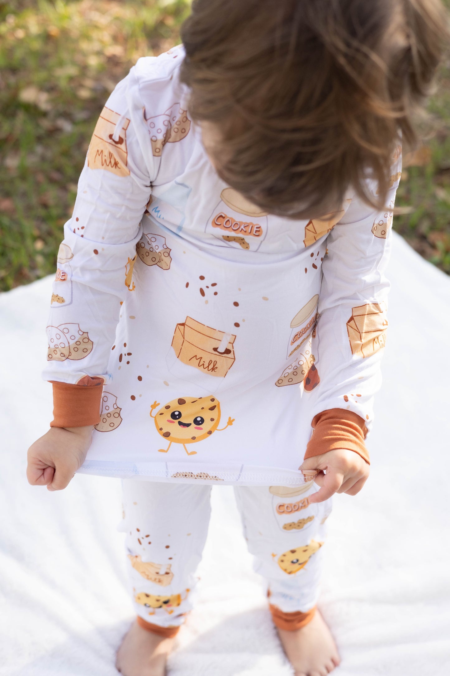 Cookie Crumbles & Milk Bamboo Pajama Set