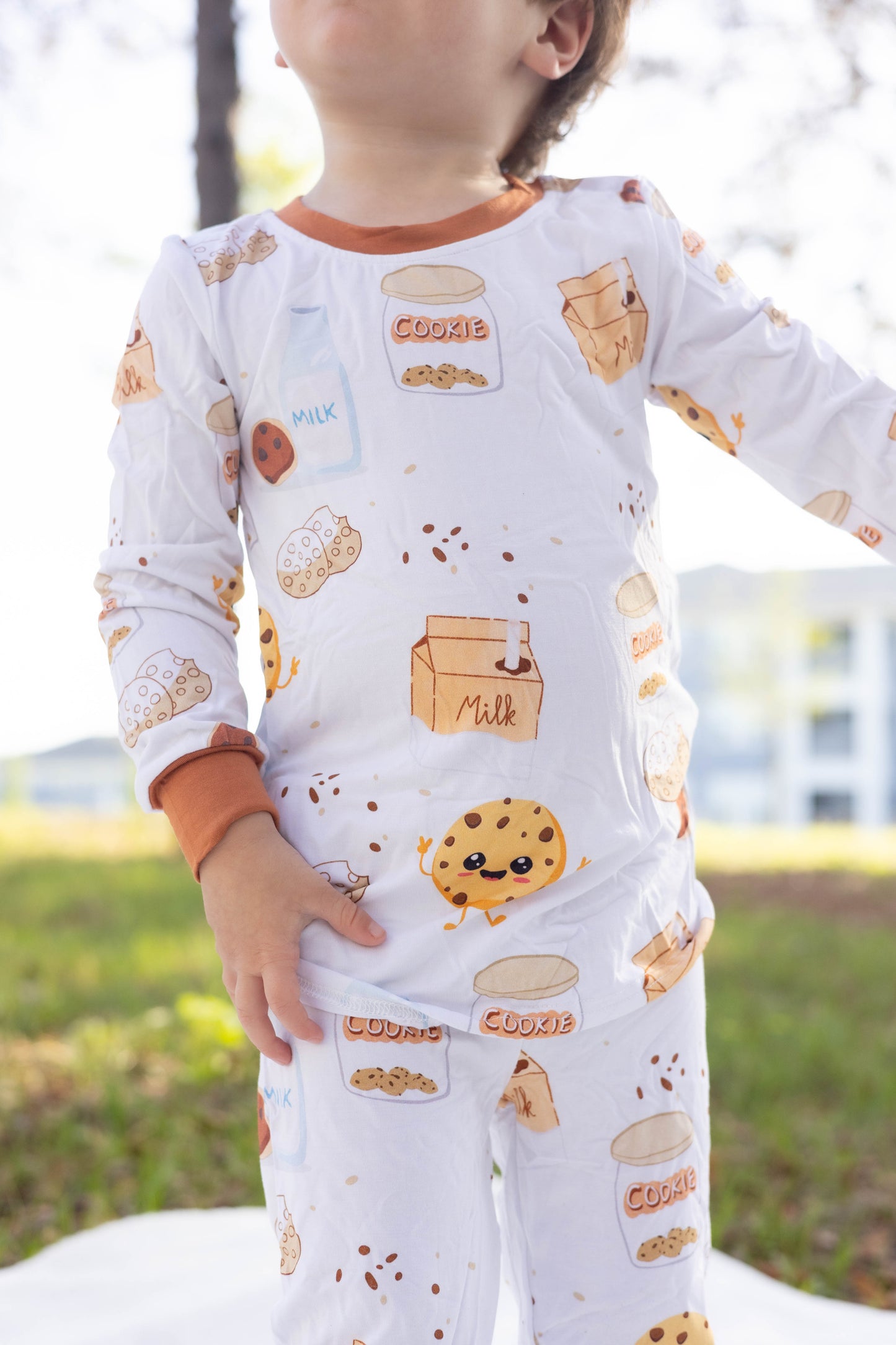 Cookie Crumbles & Milk Bamboo Pajama Set