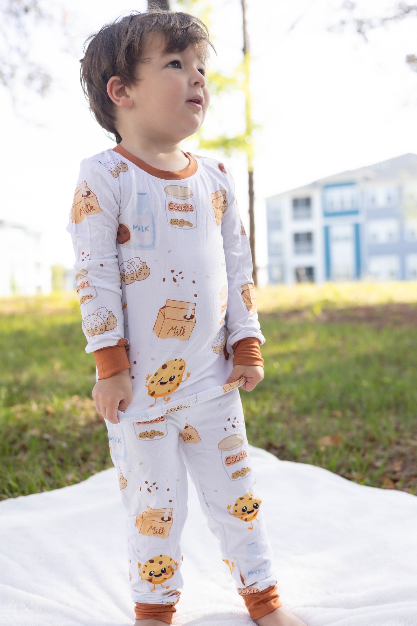 Cookie Crumbles & Milk Bamboo Pajama Set