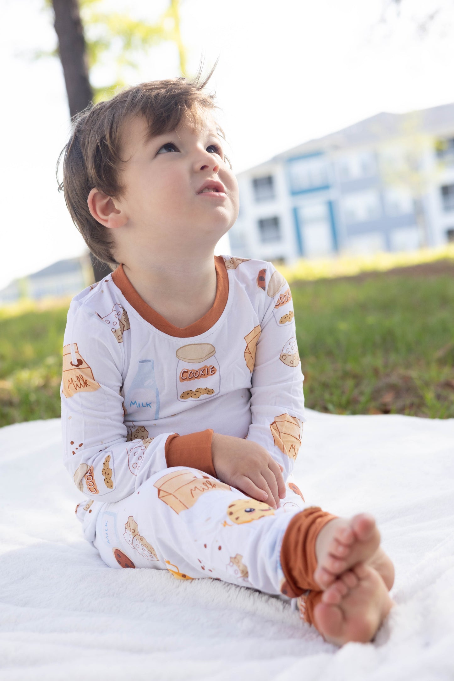 Cookie Crumbles & Milk Bamboo Pajama Set