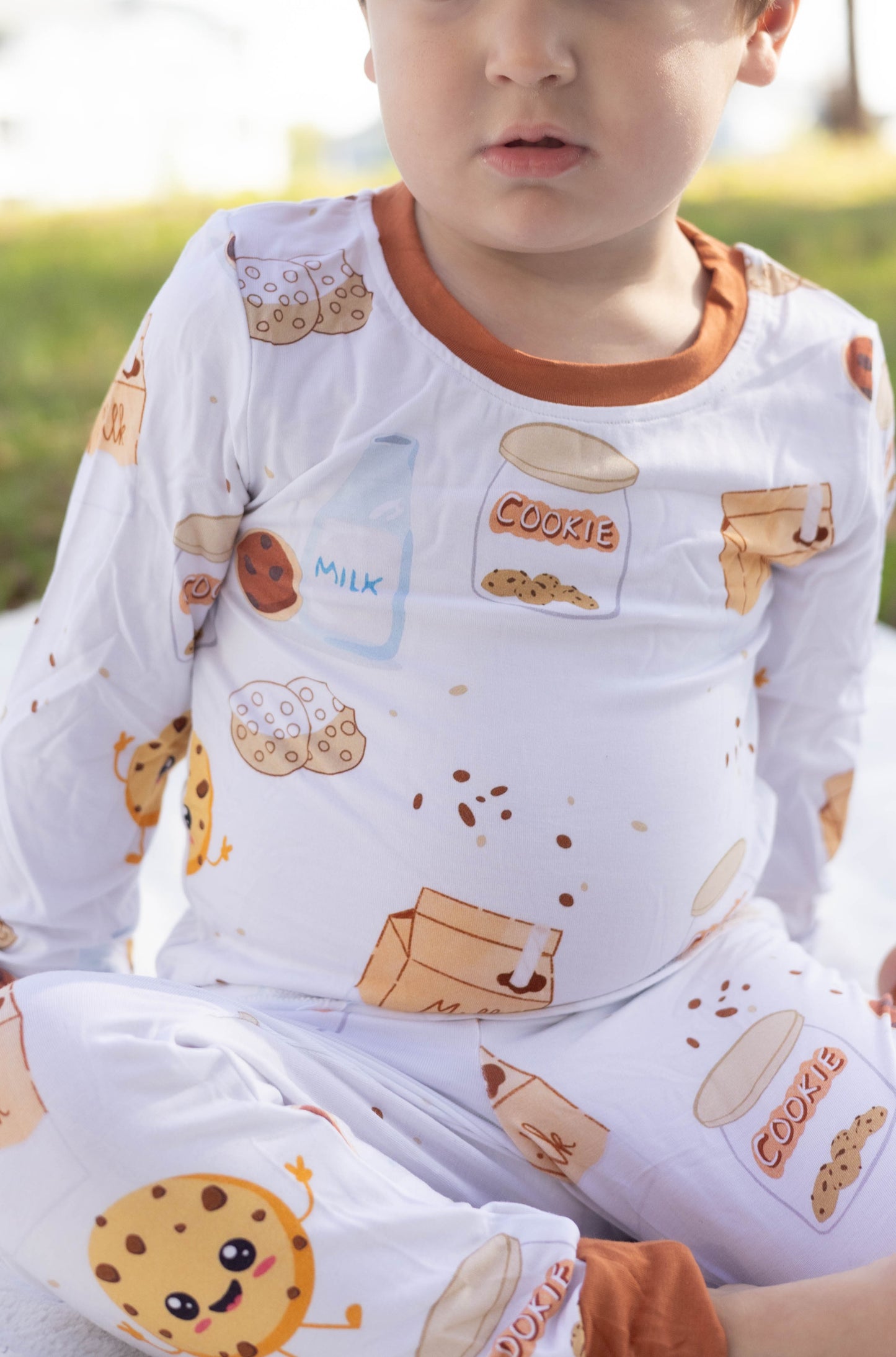 Cookie Crumbles & Milk Bamboo Pajama Set