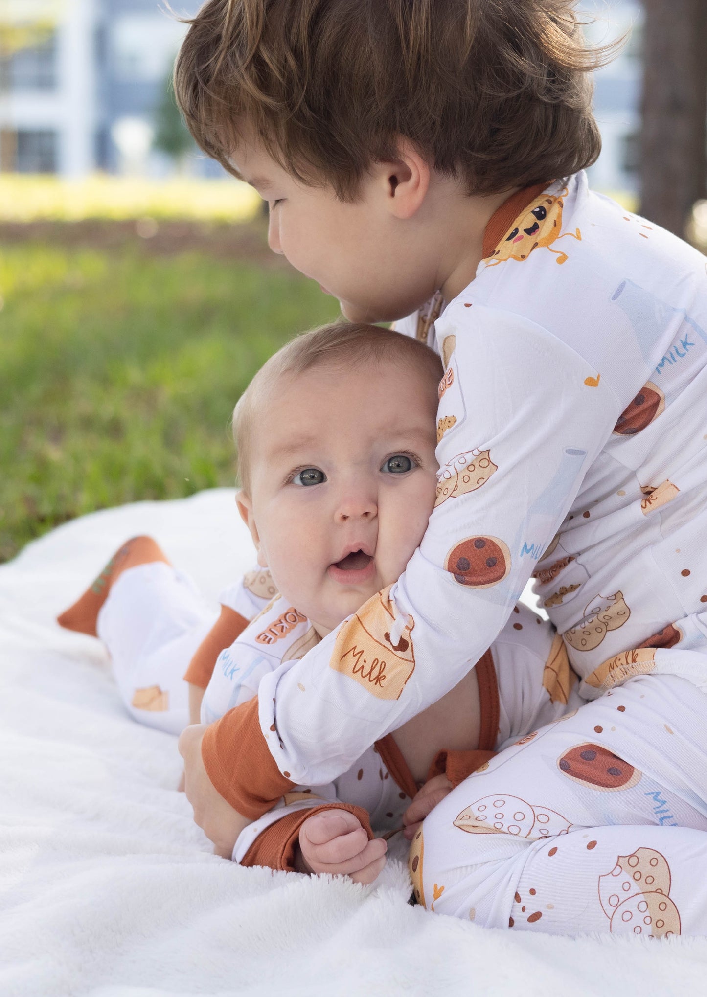 Cookie Crumbles & Milk Bamboo Pajama Set