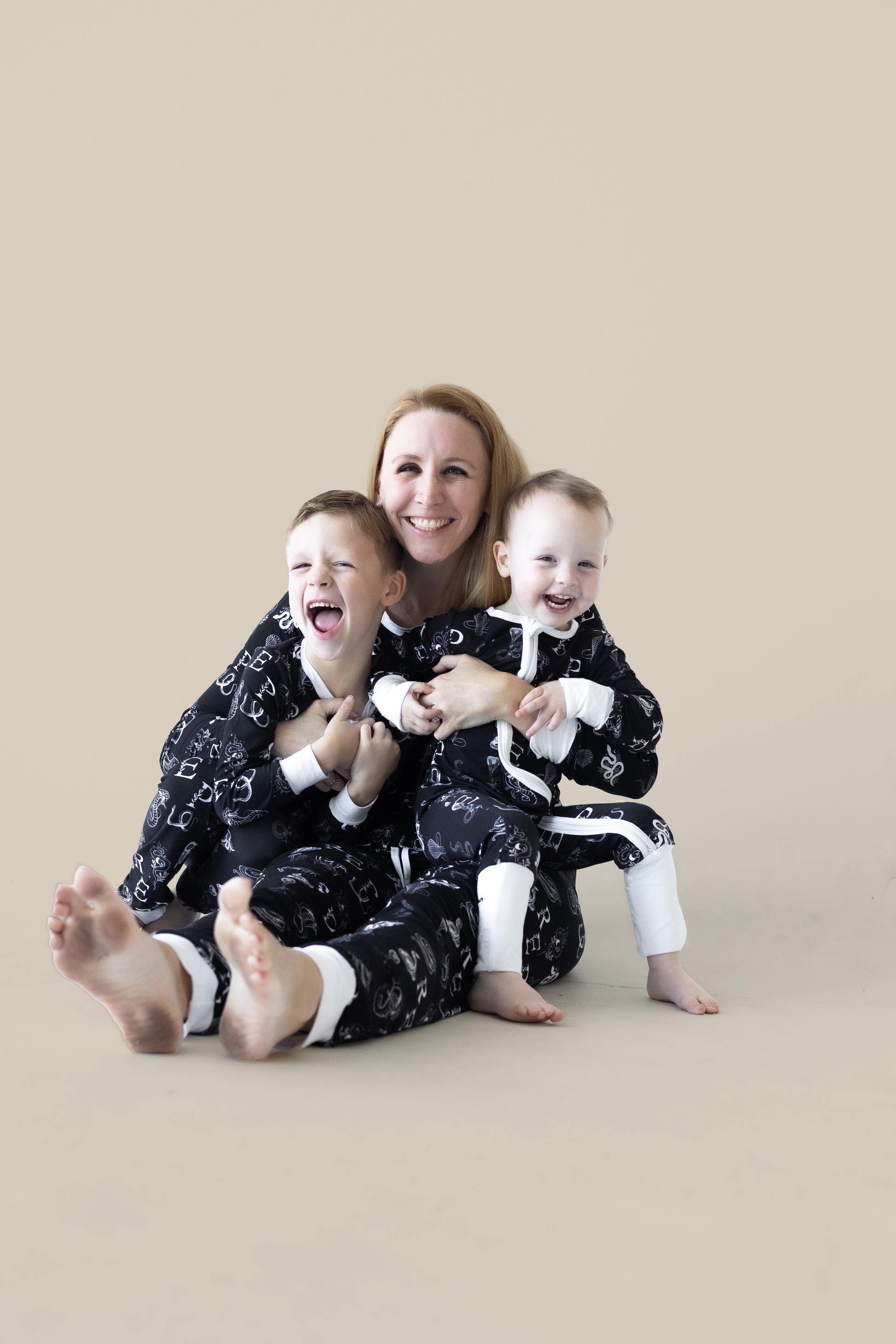 ADULT Women's Black Snakes Bamboo Pajama Set PREORDER - Bamboo My Baby