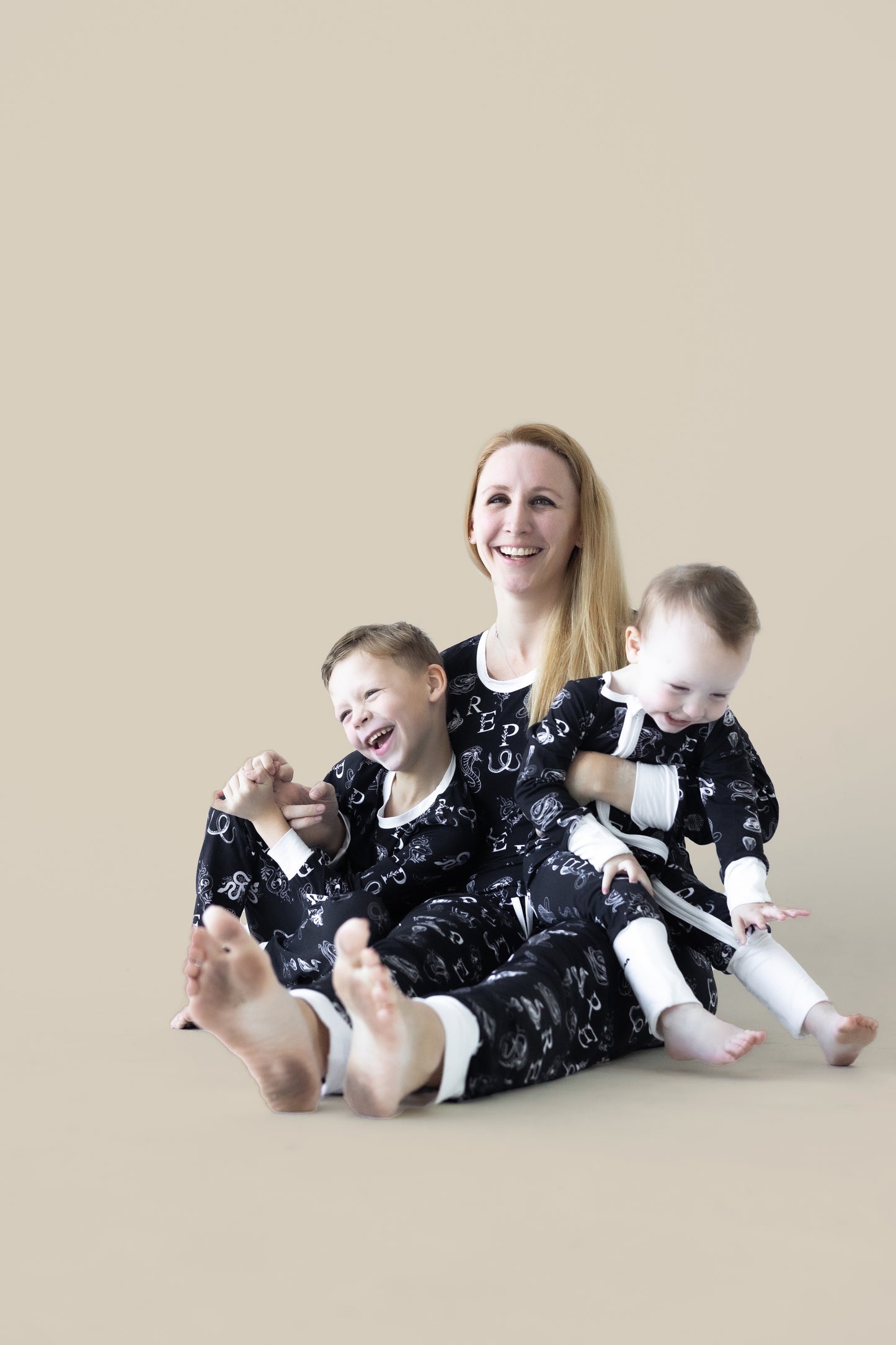 ADULT Women's Black Snakes Bamboo Pajama Set PREORDER - Bamboo My Baby