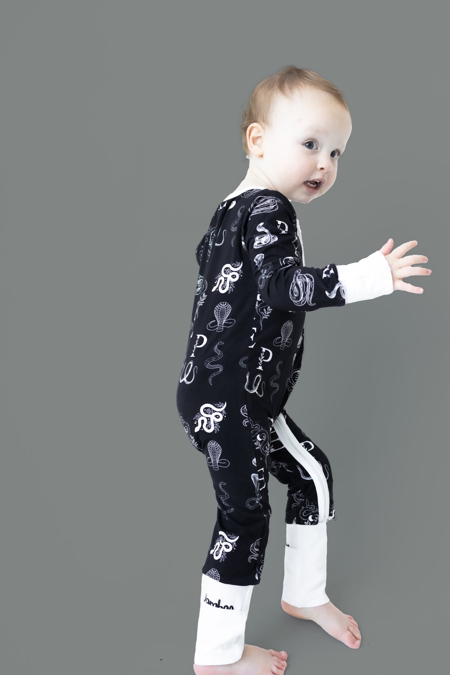 Black Snakes Bamboo Sleeper PREORDER - Bamboo My Baby