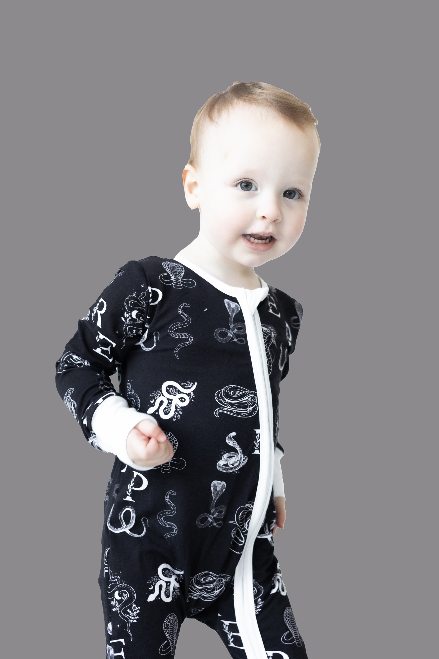 Black Snakes Bamboo Sleeper PREORDER - Bamboo My Baby