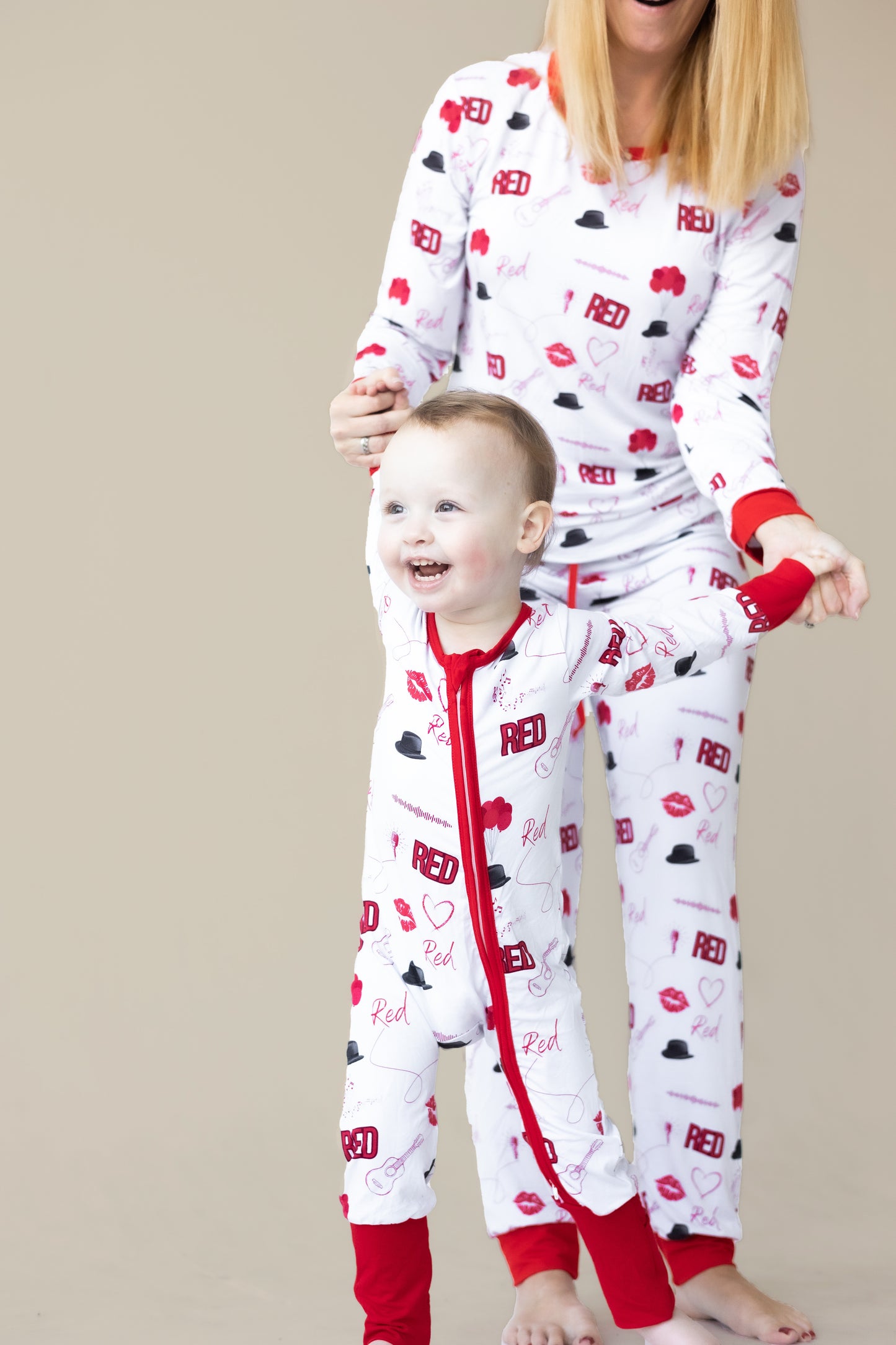 Red Lipstick Bamboo Sleeper PREORDER - Bamboo My Baby