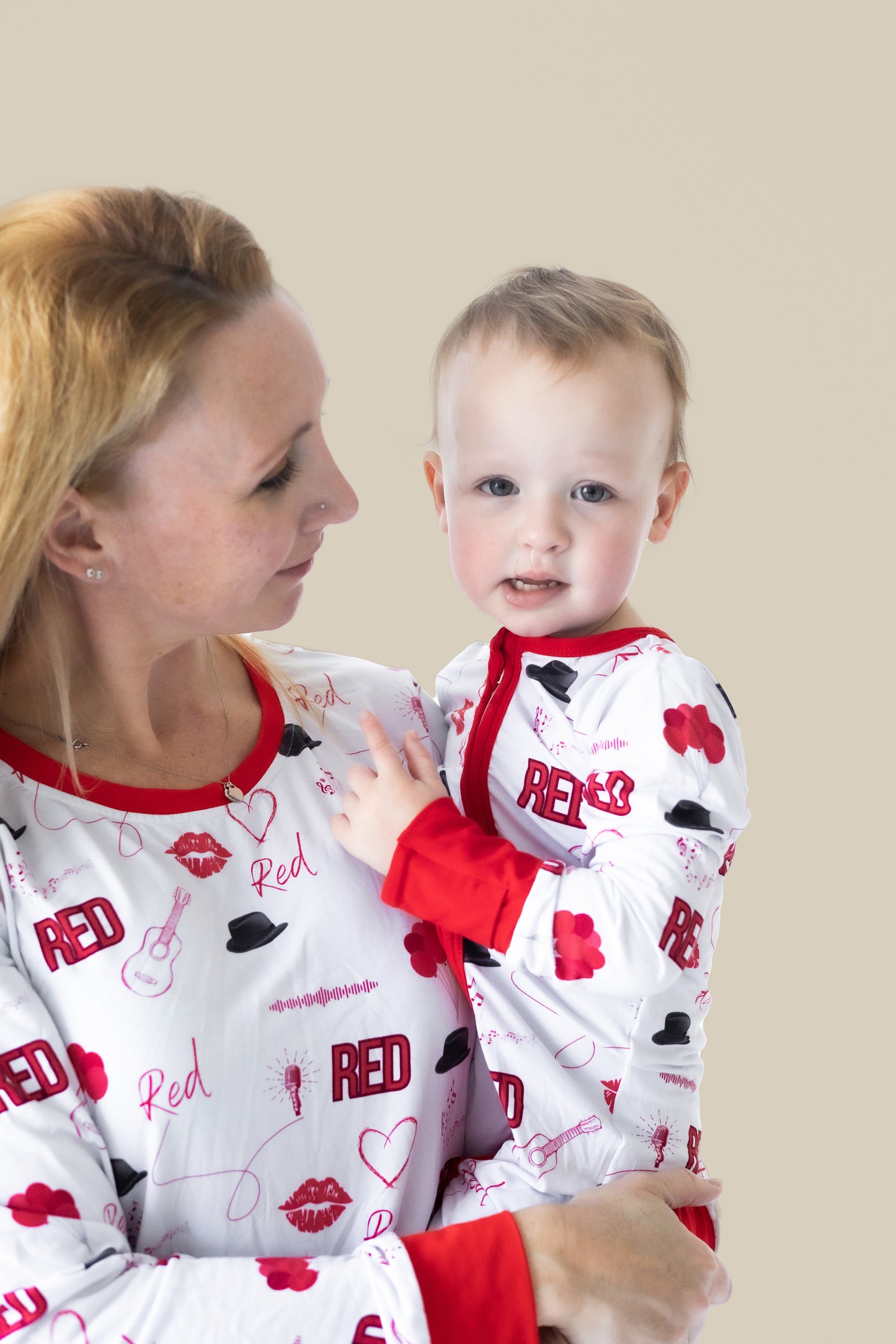 ADULT Women's Red Lipstick Bamboo Pajama Set PREORDER - Bamboo My Baby