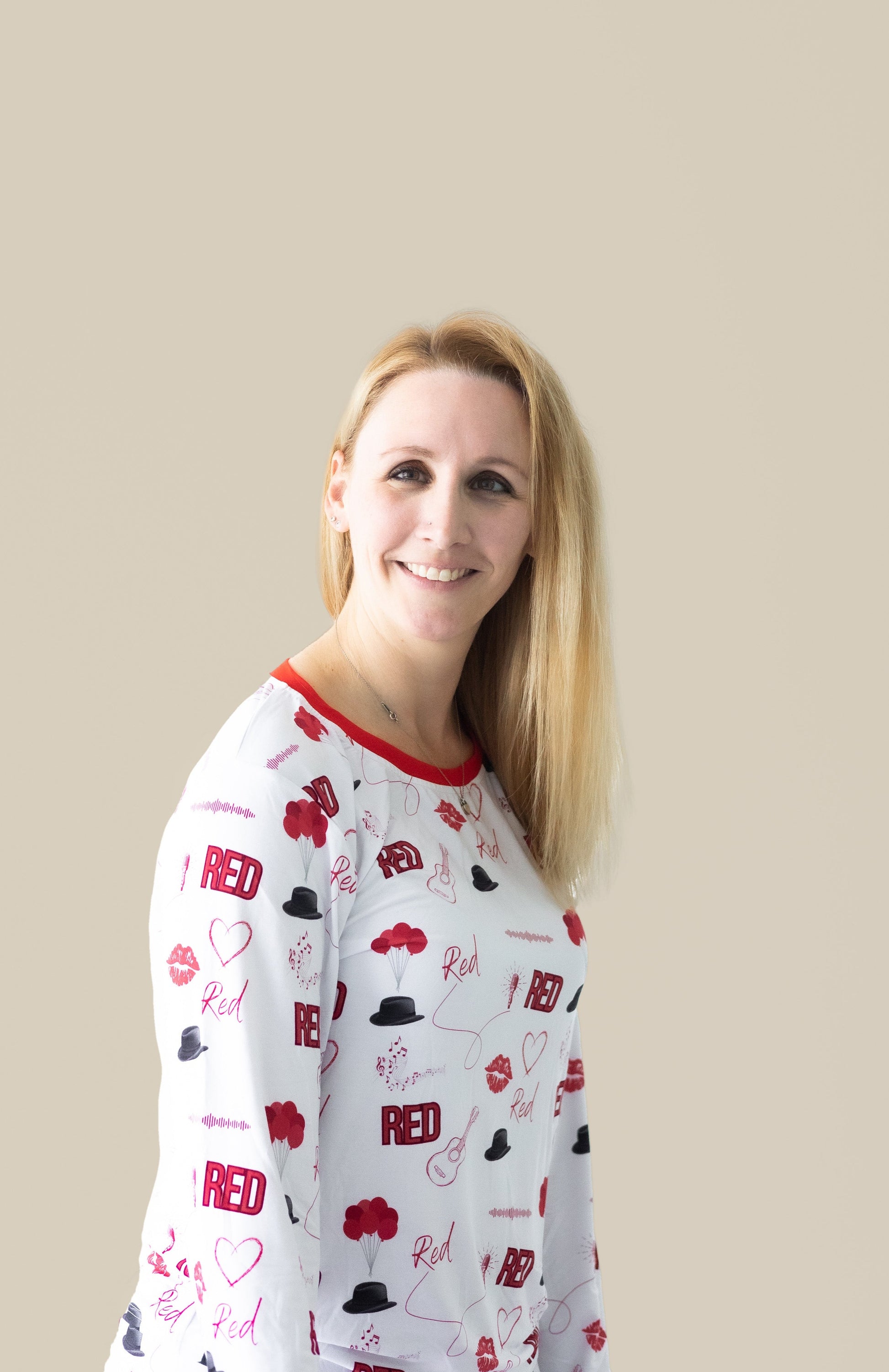 ADULT Women's Red Lipstick Bamboo Pajama Set PREORDER - Bamboo My Baby
