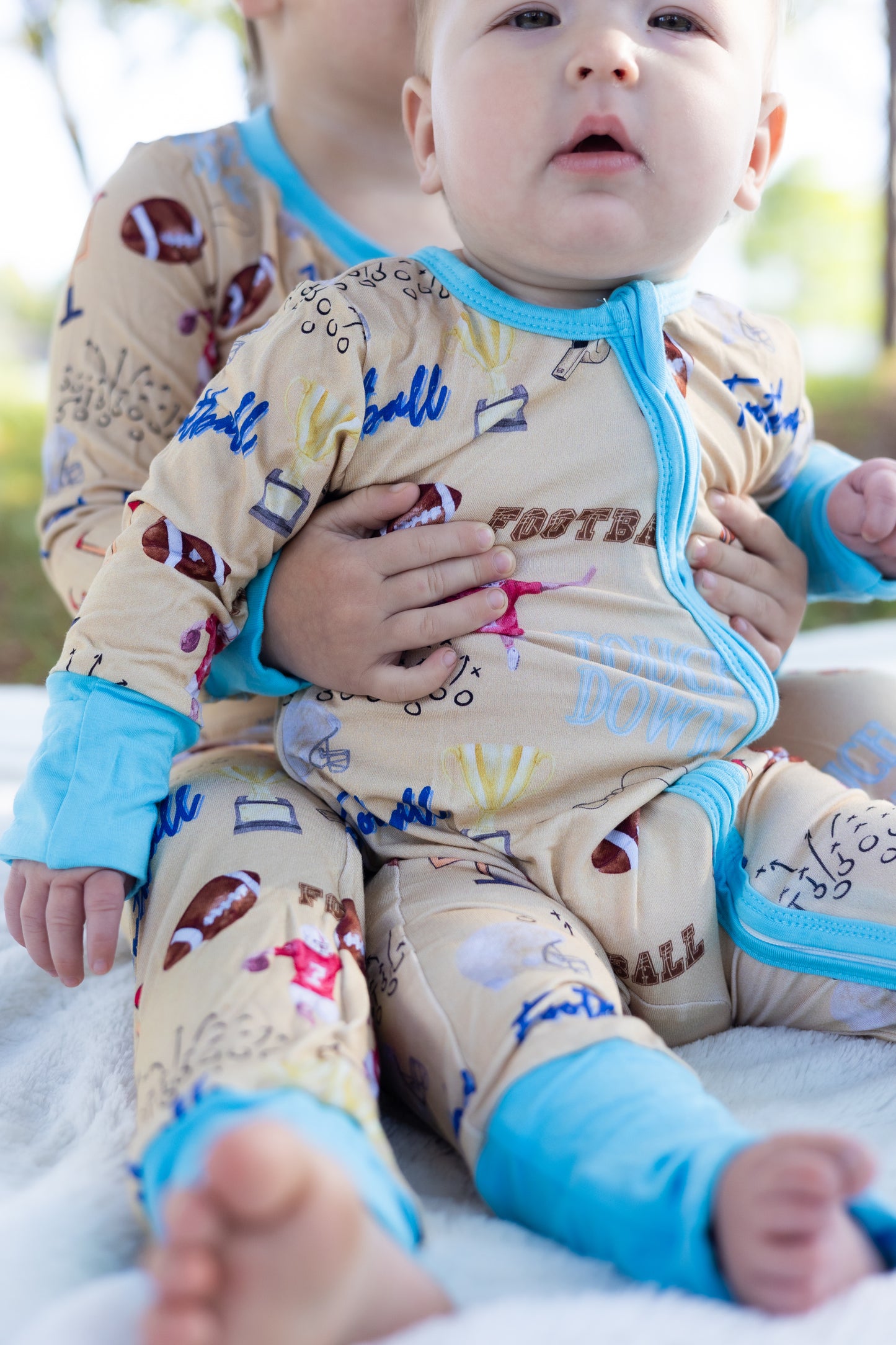 Football Touchdown Bamboo Sleeper
