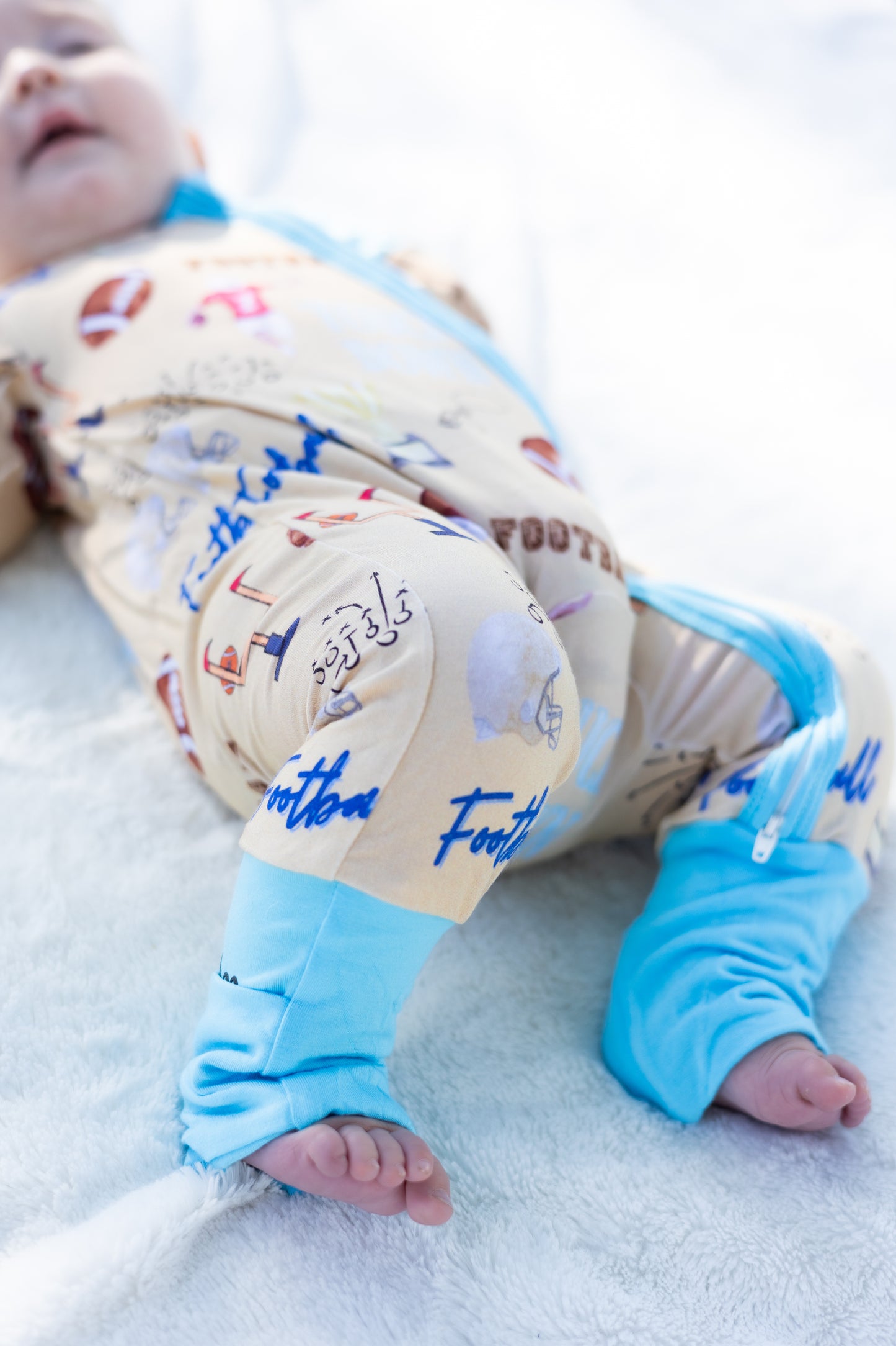 Football Touchdown Bamboo Sleeper
