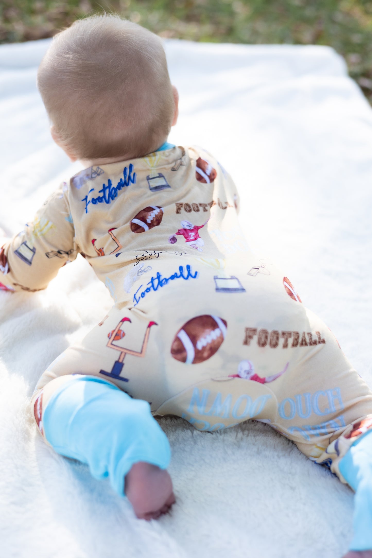 Football Touchdown Bamboo Sleeper
