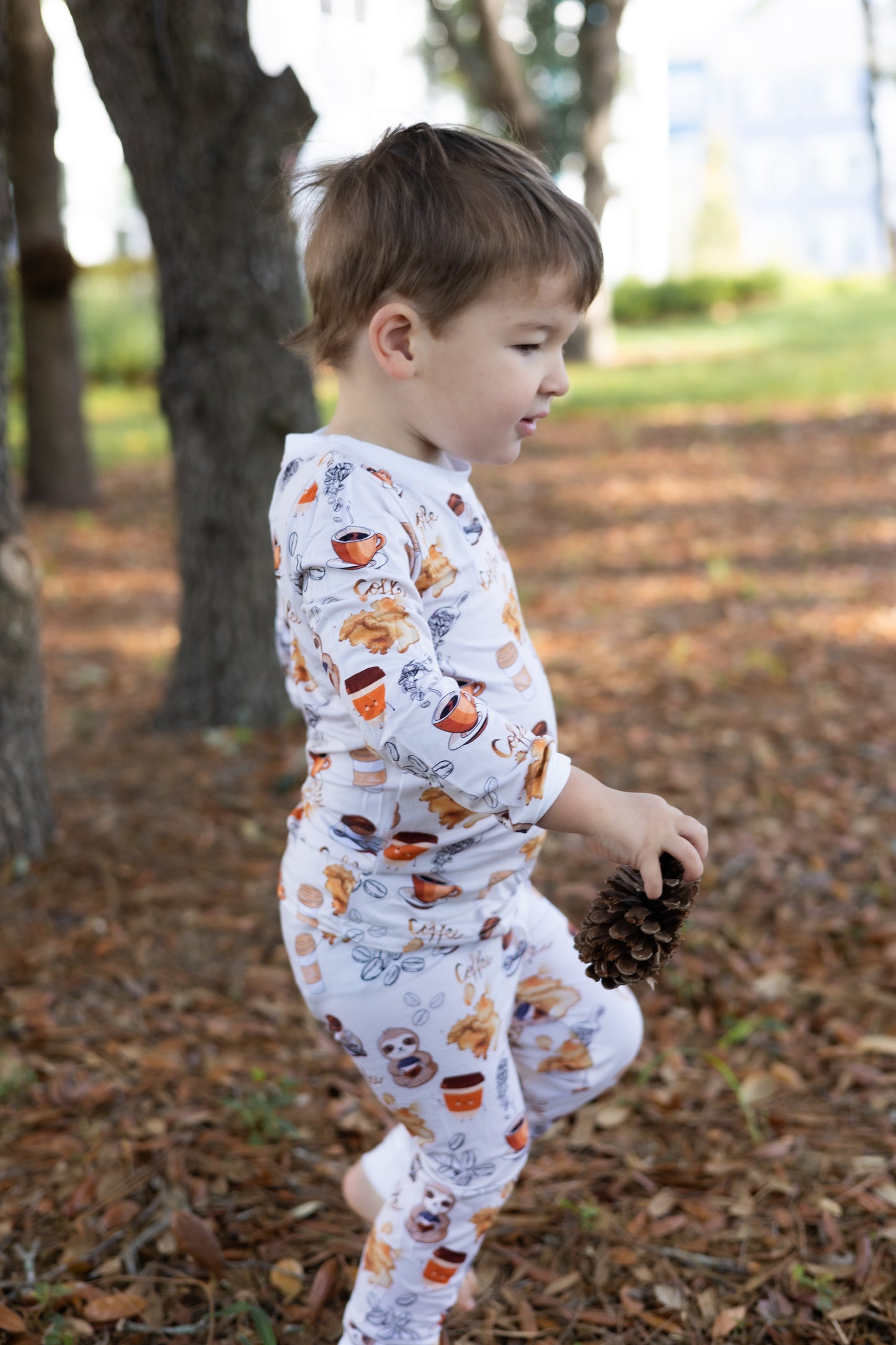 Coffee Beans Bamboo Pajama Set