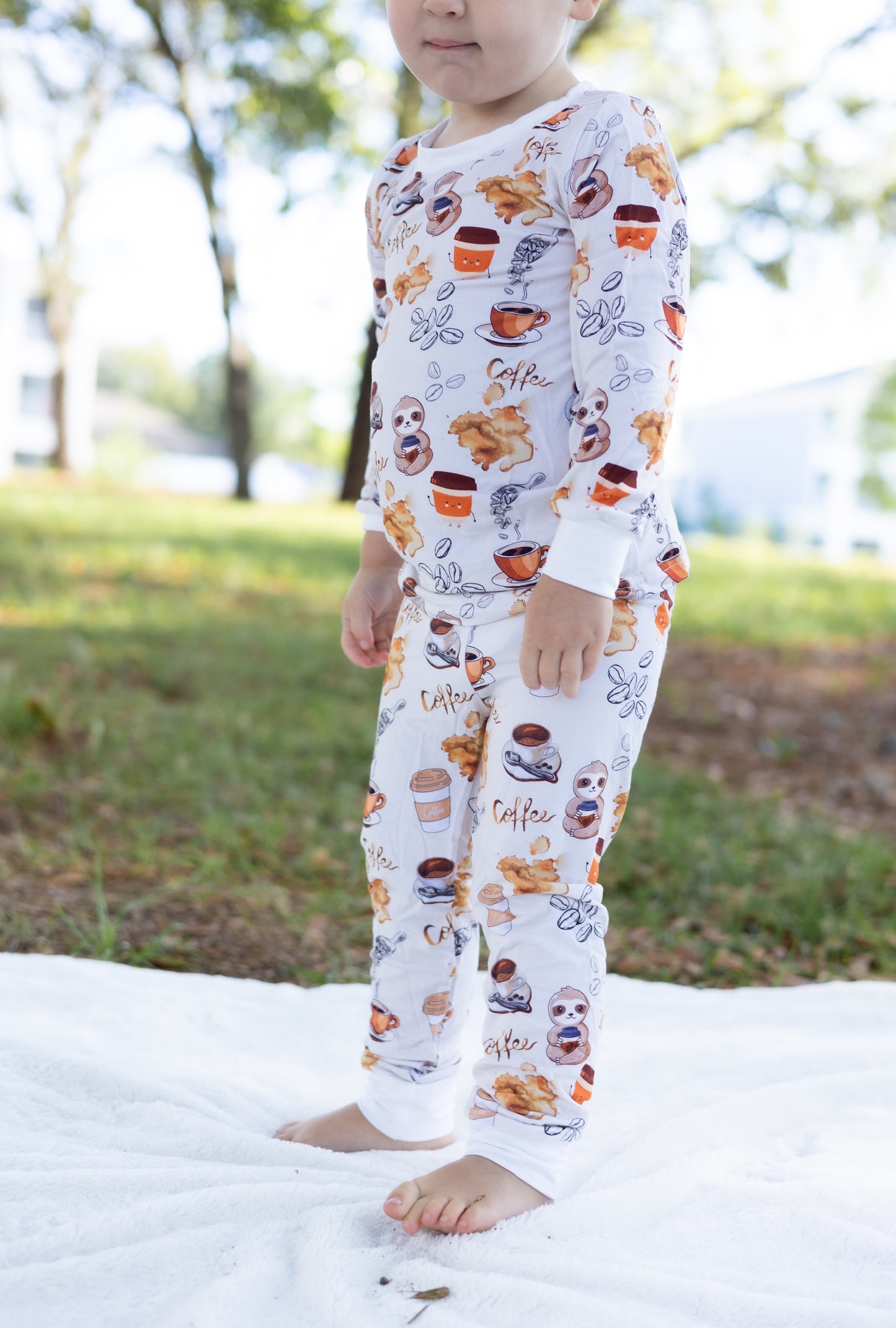 Coffee Beans Bamboo Pajama Set