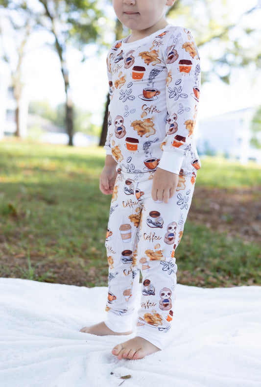 Coffee Beans Bamboo Pajama Set