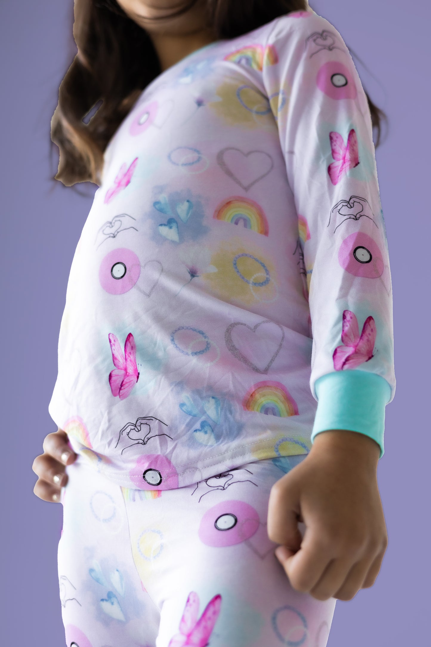Vinyls & Butterflies Bamboo Pajama Set PREORDER - Bamboo My Baby