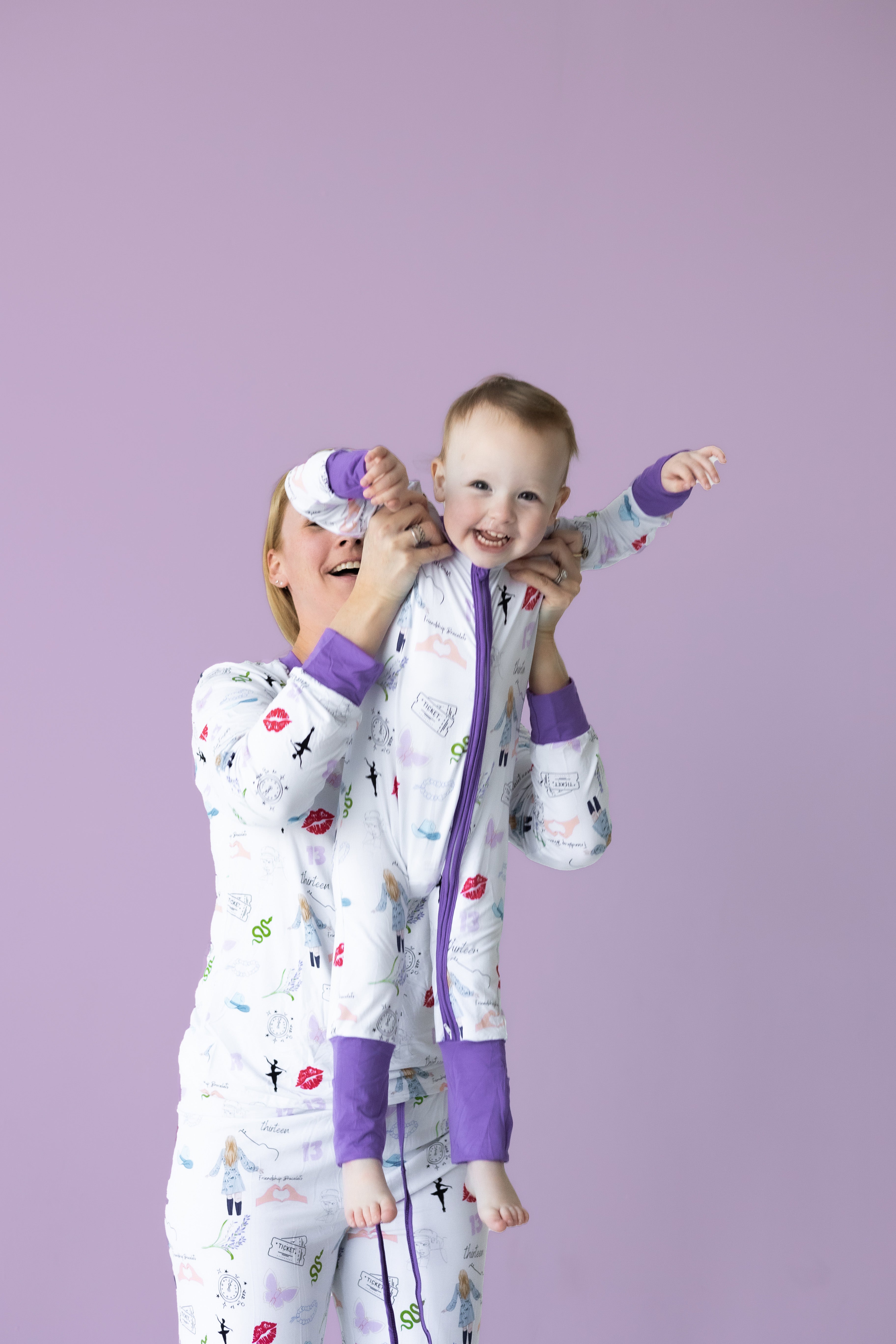 Purple Concert Bamboo Pajama Set – Bamboo My Baby