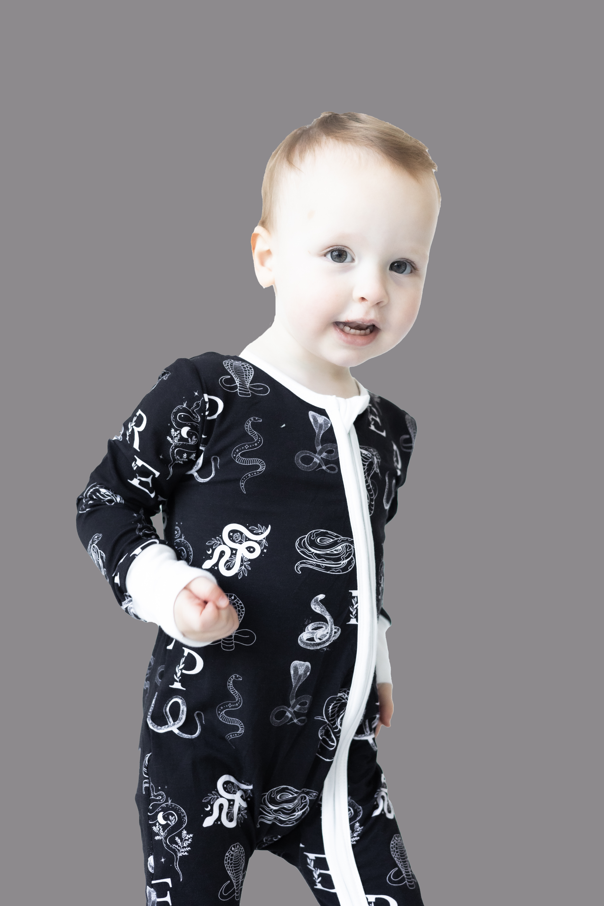 Highland Cow Bamboo Long Sleeve One Piece | 6-12m