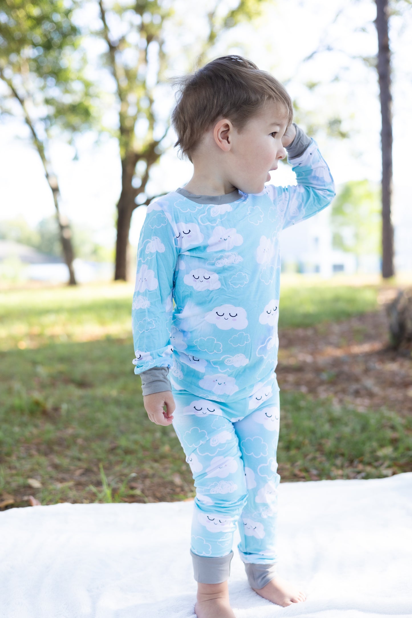 Up In The Clouds Bamboo Pajama Set