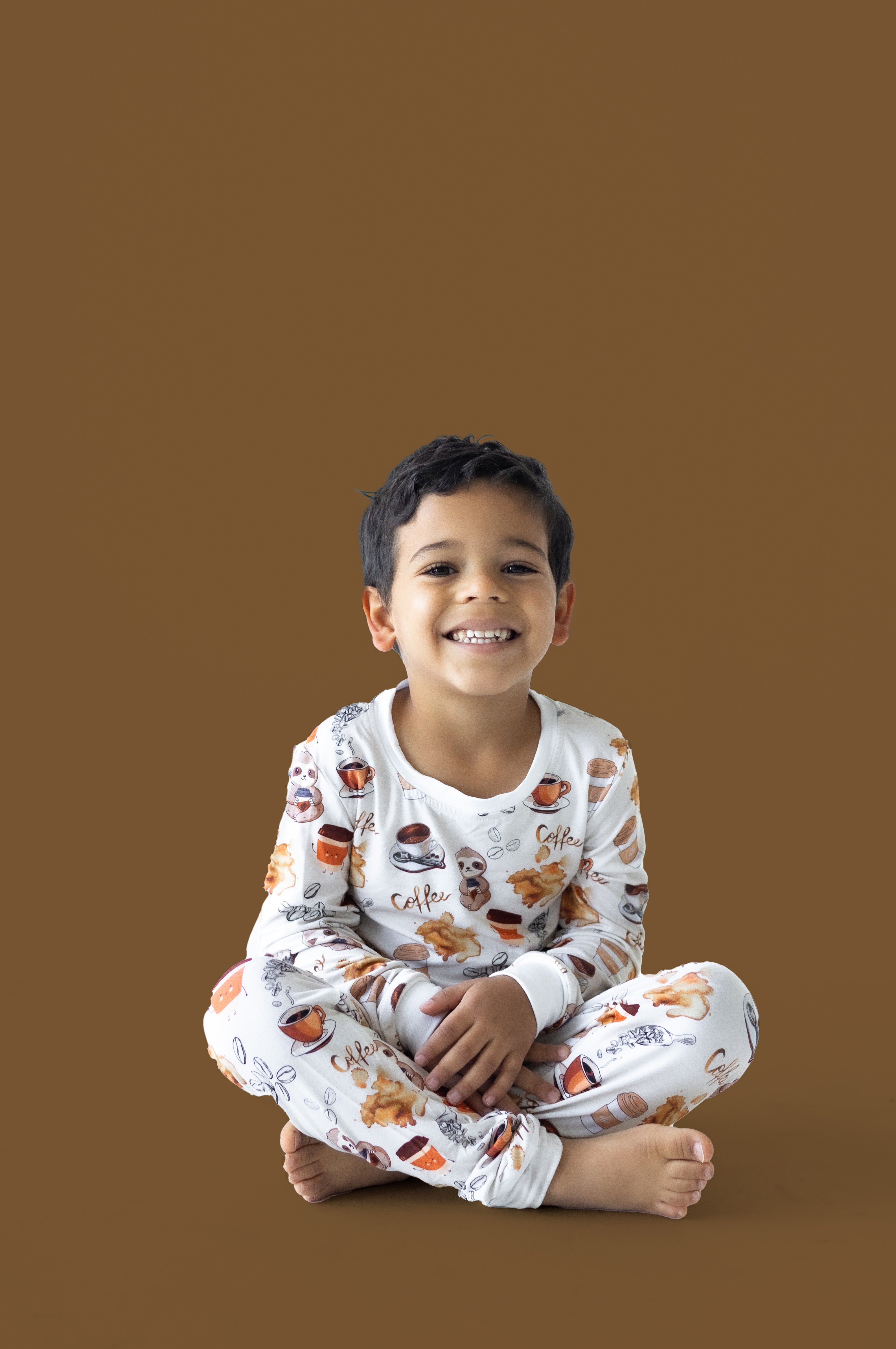 Coffee Beans Bamboo Pajama Set Bamboo My Baby