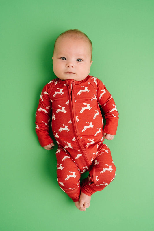 Reindeer Bamboo Romper - Bamboo My Baby